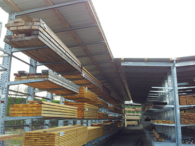 Cantilever Rack with Roof