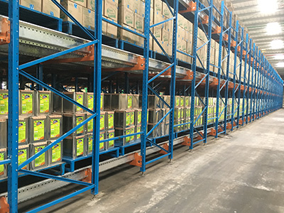 shuttle racking fully loaded